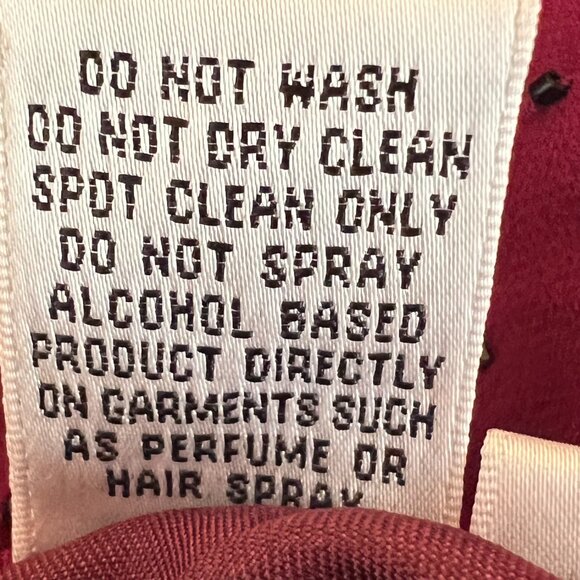 NWT SCALA Sequined Evening Beaded Halter Silk Burgundy Maxi Prom Dress L 9-10 - Picture 13 of 15